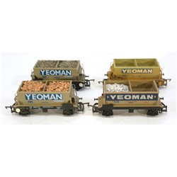 4 X Lima L305638a 50T PGA Aggregate Hopper PR14019 in 'Yeoman' Livery . Used. OO Gauge 