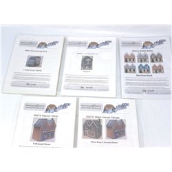 A Selection of Rick Touch Card Buildings. OO Gauge Used 