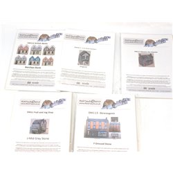 A Selection of Rick Touch Card Buildings. OO Gauge Used 
