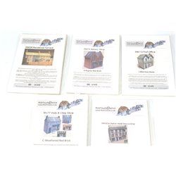 A Selection of Rick Touch Card Buildings. OO Gauge Used 
