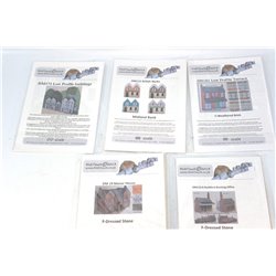 A Selection of Rick Touch Card Buildings. OO Gauge Used 