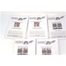 A Selection of Rick Touch Card Buildings.OO Gauge Used 