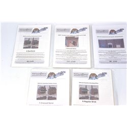 A Selection of Rick Touch Card Buildings. OO Gauge Used 