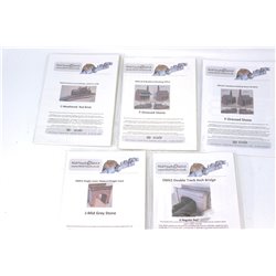 A Selection of Rick Touch Card Buildings. OO Gauge Used 