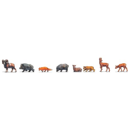Forest Animals (8) 3D Figure Set