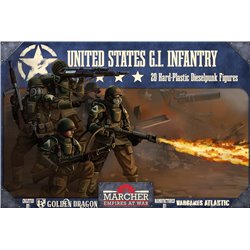 Marcher: United States Infantry figures x20 - 1:56 model kit