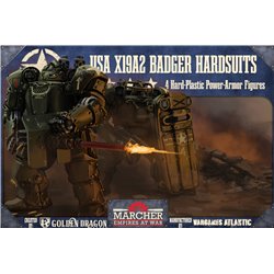 Marcher: X19A2 Badger Hardsuits figures x4 - 1:56 model kit