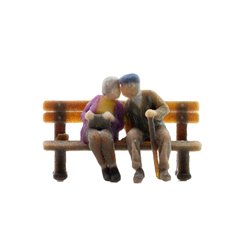 Seniors on Bench (2) 3D Master Figures