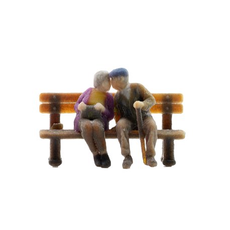 Seniors on Bench (2) 3D Master Figures