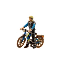 German Police Officer on bicycle 3D Master Figure