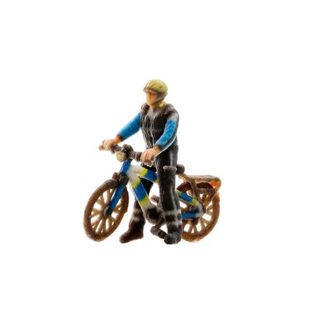German Police Officer on bicycle 3D Master Figure