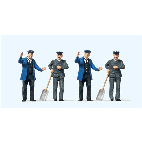 Engine Drivers (2) and Firemen (2) Figure Set