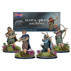 Scots/Picts Archers & Crossbowmen - 1/56 (28mm) Figures set (x24)