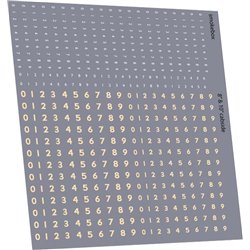 Steam loco numbering (8" & 10" cabsides, cream)