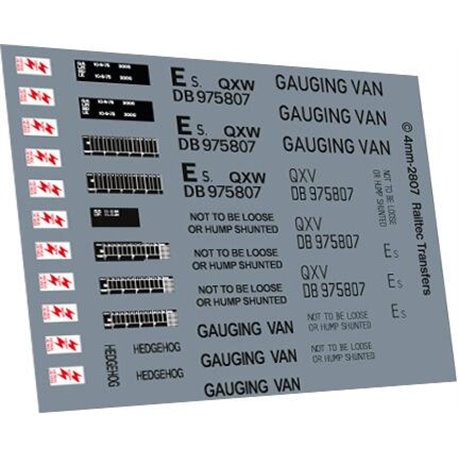 DB975807 "Hedgehog" QXV/QXW structure gauging van