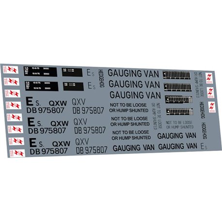 DB975807 Hedgehog QXV/QXW structure gauging van