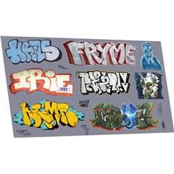 Graffiti: artistic E (suits larger wagons)