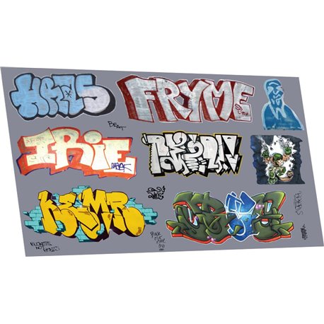 Graffiti: artistic E (suits larger wagons)