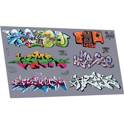Graffiti: artistic F (suits larger wagons)