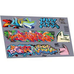 Graffiti: artistic G (suits larger wagons)