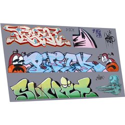 Graffiti: artistic H (suits larger wagons)
