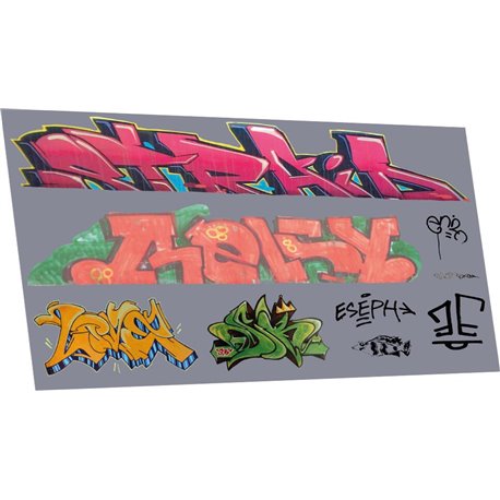 Graffiti: artistic K (suits larger wagons)
