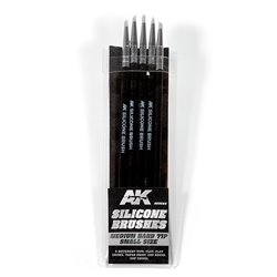 Silicone brushes medium tip small (x5)