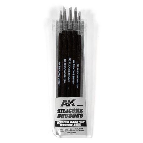 ak9086 silicone brushes medium tip medium