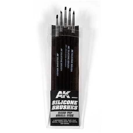 ak9087 silicone brushes hard tip small