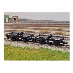 PECO - 4W BOLSTER WAGON TWIN PACK - SR BROWN