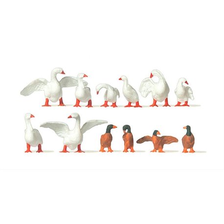 GEESE (12) FIGURE SET