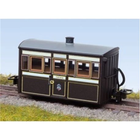 OO-9 - FR 4 Wheel Big Box Coach, 3rd Class, Victorian No.5