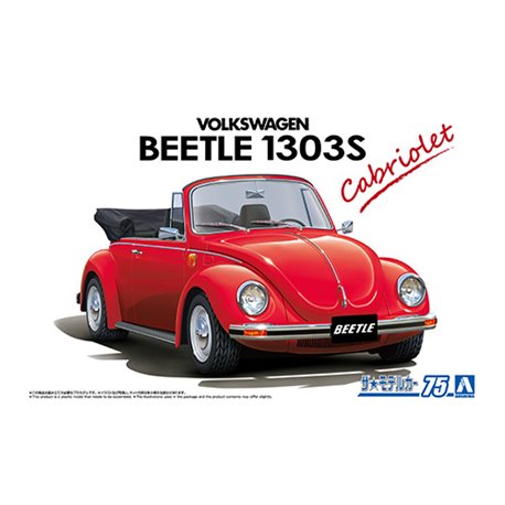 VOLKSWAGEN 15ADK Beetle 1303S Cabriolet '75 - 1/24 scale model kit