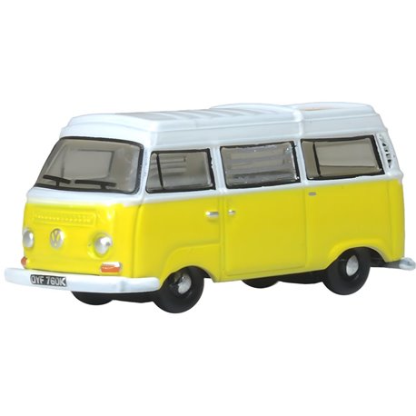 VW T2 Bay Window Camper Saturn Yellow White