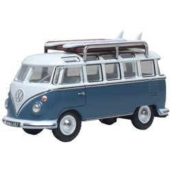 VW T1 Samba Bus/Surfboards Gulf Blue/White