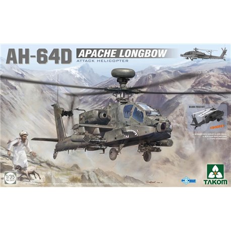 US Army AH-64D Apache Longbow Attack Helicopter - 1:35 model kit