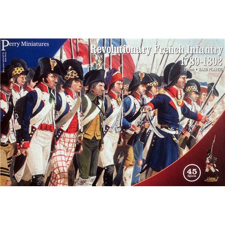 Revolutionary French Infantry 1789-1802 - 1/56 (28mm) Figures set (x45)