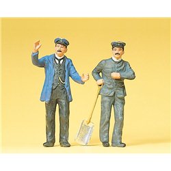 G scale (Garden) Engine Driver and Fireman Figure Set(2) Two Men by Preiser