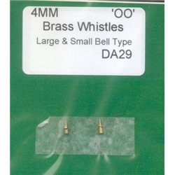 Brass Whistles GWR Large & Small Bell Type