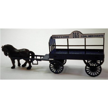 OO Gauge Horse Drawn Coal wagon kit